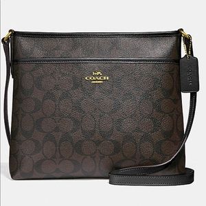 Coach File Crossbody In Signature Canvas